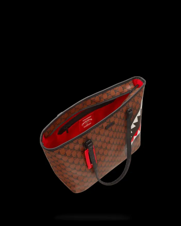 SHARKS AND SKULLS TOTE>SPRAYGROUND Discount