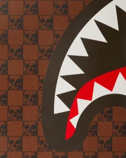 SHARKS AND SKULLS TOTE><noscript><img width=