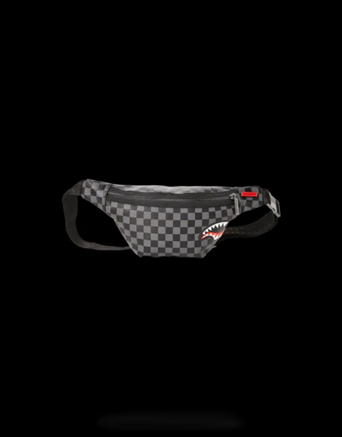SHARKS IN PARIS (BLACK CHECKERED EDITION) CROSSBODY>SPRAYGROUND