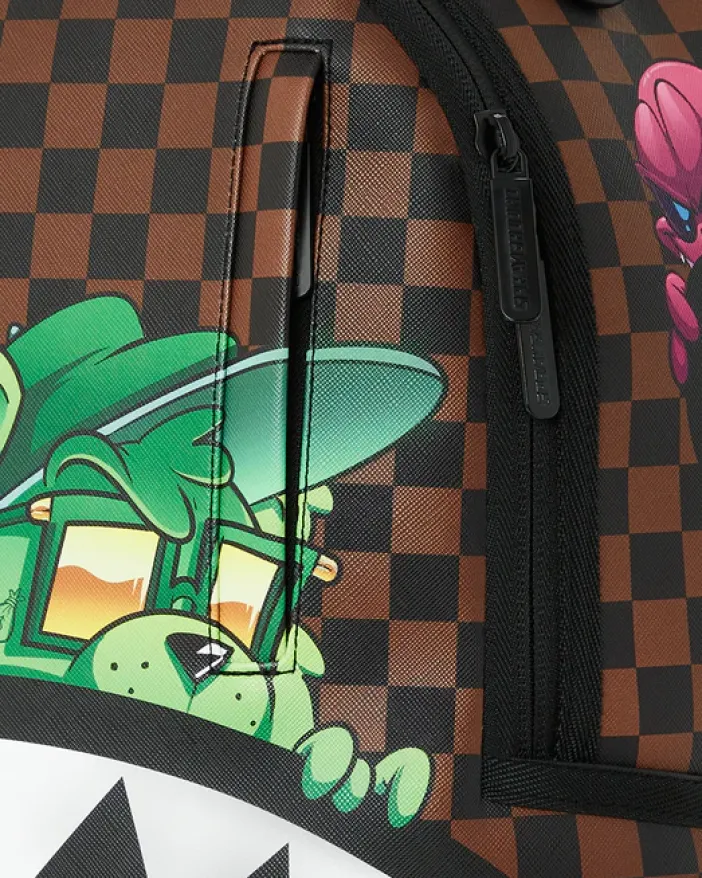 SHARKS IN PARIS CHARACTERS SNEAKIN BACKPACK (DLXV)>SPRAYGROUND