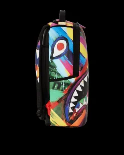 SHARKS IN PARIS CITY STREAKS BACKPACK (DLXV)><noscript><img width=