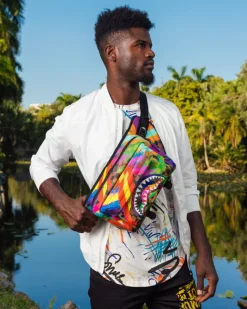 SHARKS IN PARIS CITY STREAKS CARGO CROSSBODY><noscript><img width=