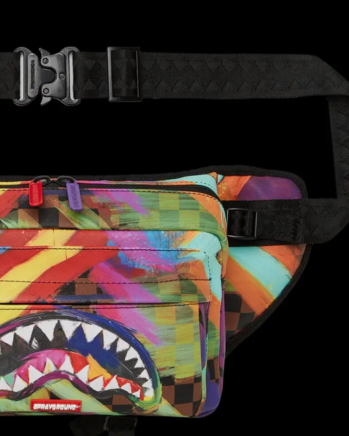 SHARKS IN PARIS CITY STREAKS CARGO CROSSBODY>SPRAYGROUND Online