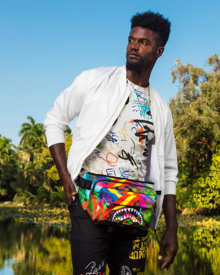 SHARKS IN PARIS CITY STREAKS CARGO CROSSBODY>SPRAYGROUND Online