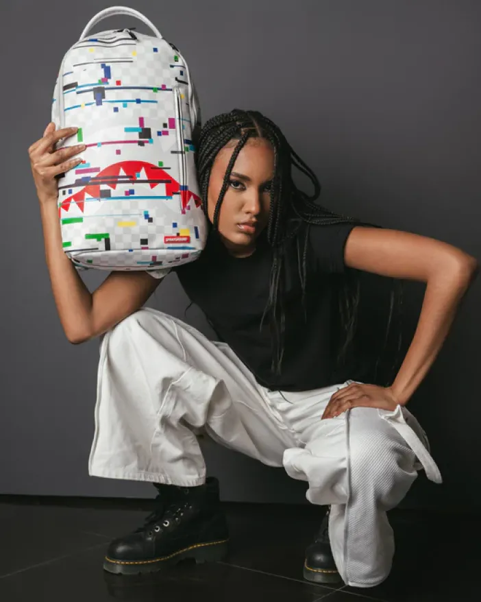 SHARKS IN PARIS GLITCH RIDER BACKPACK (DLXV)>SPRAYGROUND