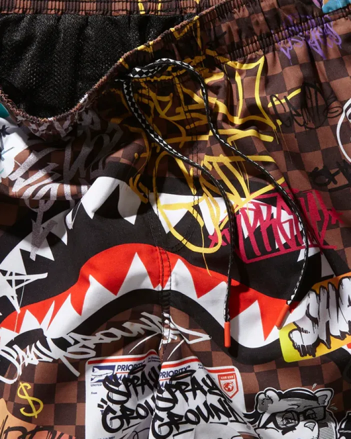 SHARKS IN PARIS JETSKI SWIM TRUNKS>SPRAYGROUND Outlet
