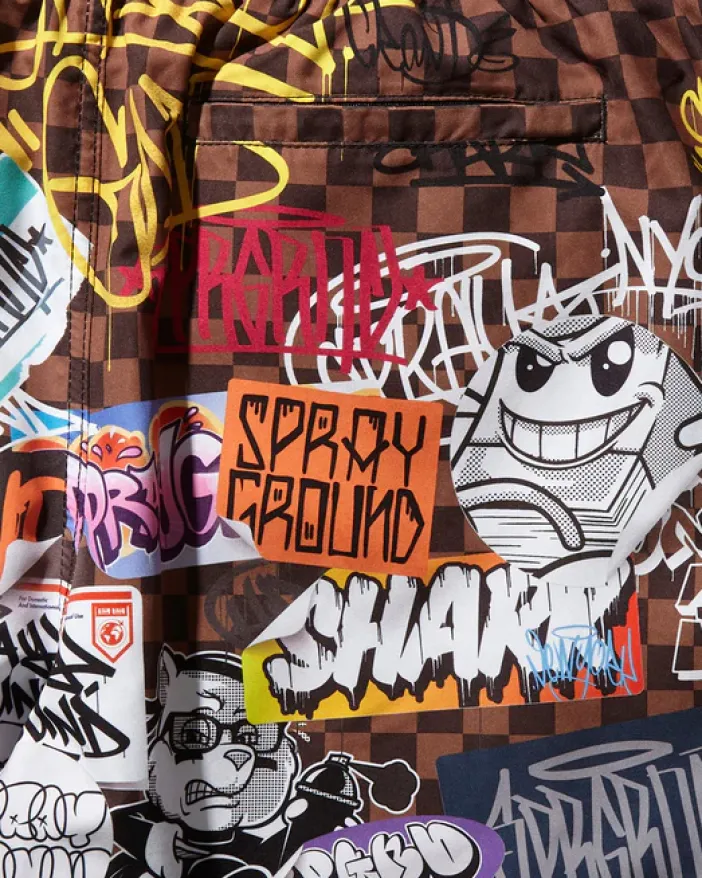 SHARKS IN PARIS JETSKI SWIM TRUNKS>SPRAYGROUND Outlet