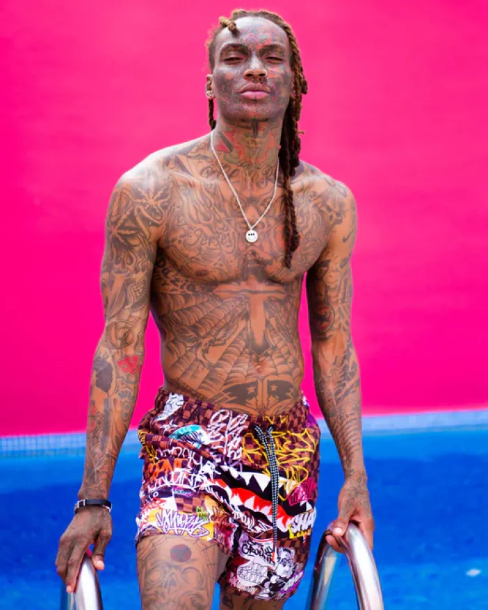 SHARKS IN PARIS JETSKI SWIM TRUNKS>SPRAYGROUND Outlet