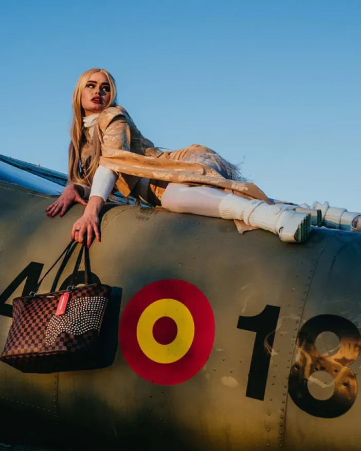SHARKS IN PARIS POLARIS TOTE>SPRAYGROUND New