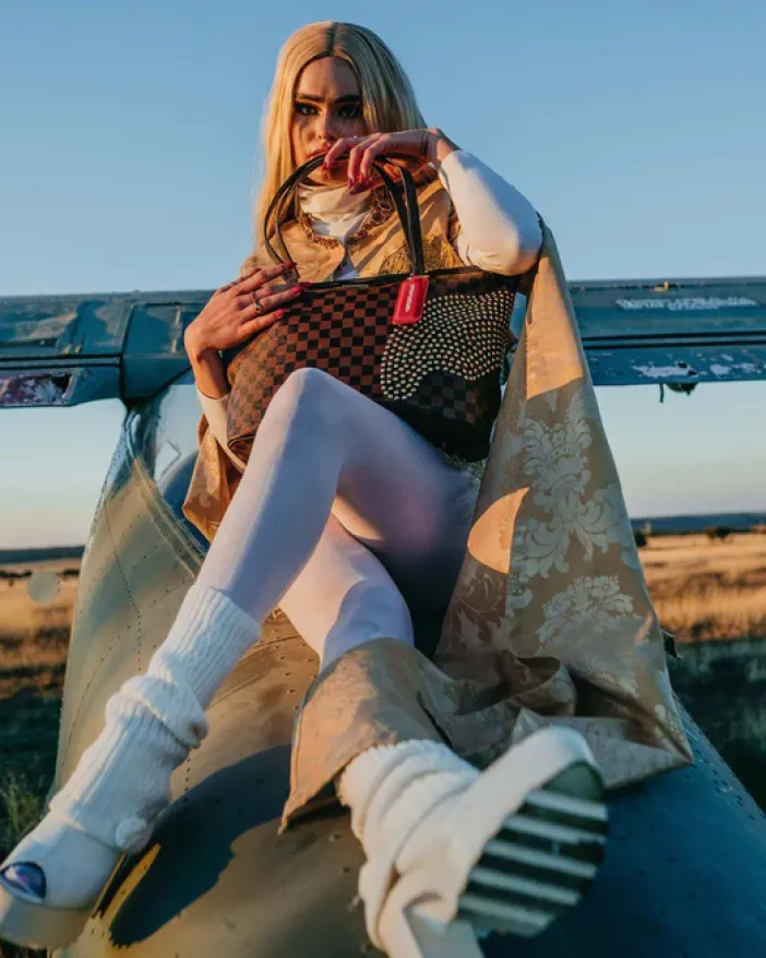 SHARKS IN PARIS POLARIS TOTE>SPRAYGROUND New