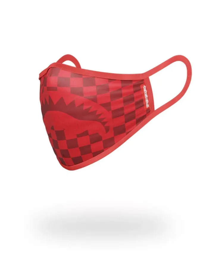 SHARKS IN PARIS (RED) FORM-FITTING MASK>SPRAYGROUND Sale