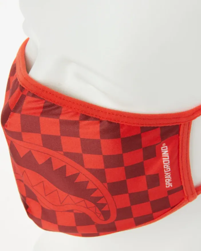 SHARKS IN PARIS (RED) FORM-FITTING MASK>SPRAYGROUND Sale