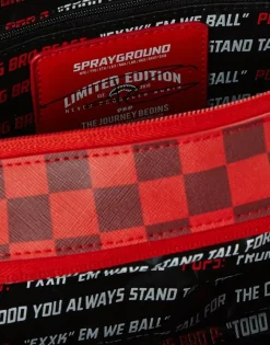 SHARKS IN PARIS RED TOILETRY AKA MONEY BAGS><noscript><img width=