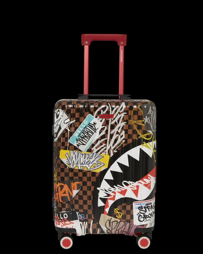SHARKS IN PARIS THE RIZZ SHARKNAUTICS HARDSHELL CARRY-ON LUGGAGE>SPRAYGROUND New
