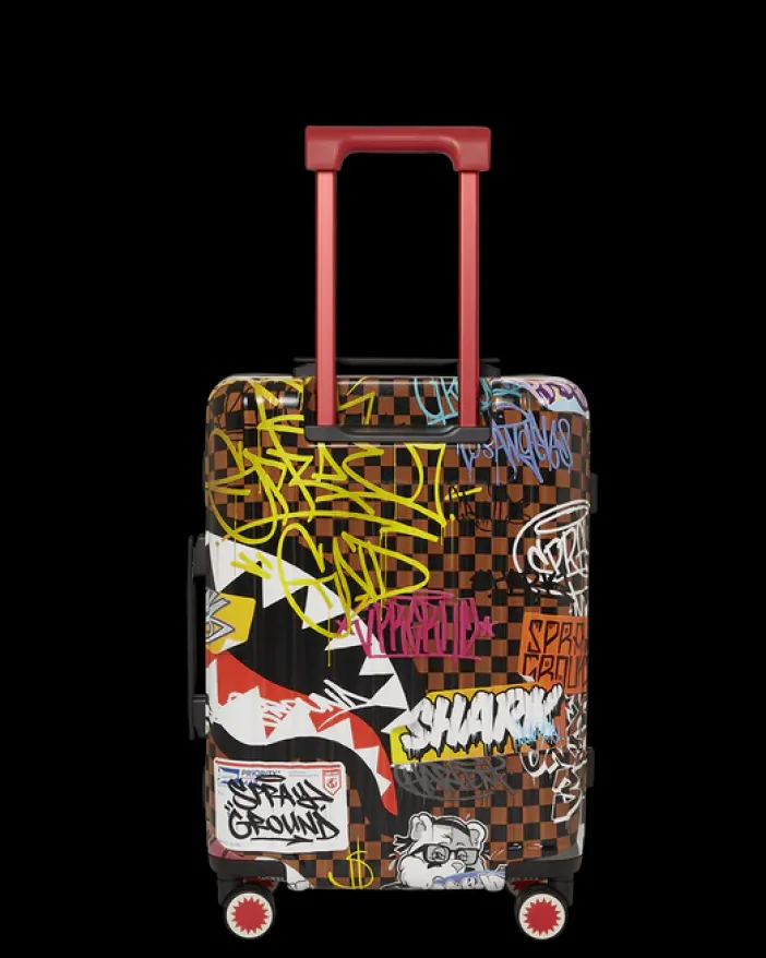 SHARKS IN PARIS THE RIZZ SHARKNAUTICS HARDSHELL CARRY-ON LUGGAGE>SPRAYGROUND New
