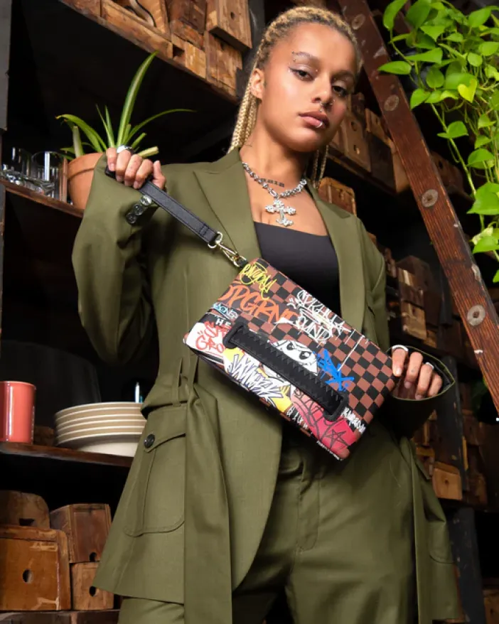 SHARKS IN PARIS THE RIZZ CROSSOVER CLUTCH>SPRAYGROUND Discount
