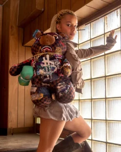 SHARKS IN PARIS THE RIZZ MONEYBEAR TEDDYBEAR BACKPACK><noscript><img width=