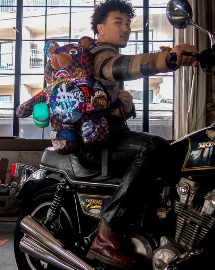 SHARKS IN PARIS THE RIZZ MONEYBEAR TEDDYBEAR BACKPACK>SPRAYGROUND Outlet