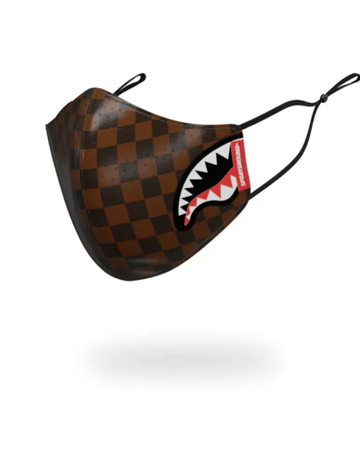 SHARKS IN PARIS VEGAN LEATHER FACE MASK>SPRAYGROUND New