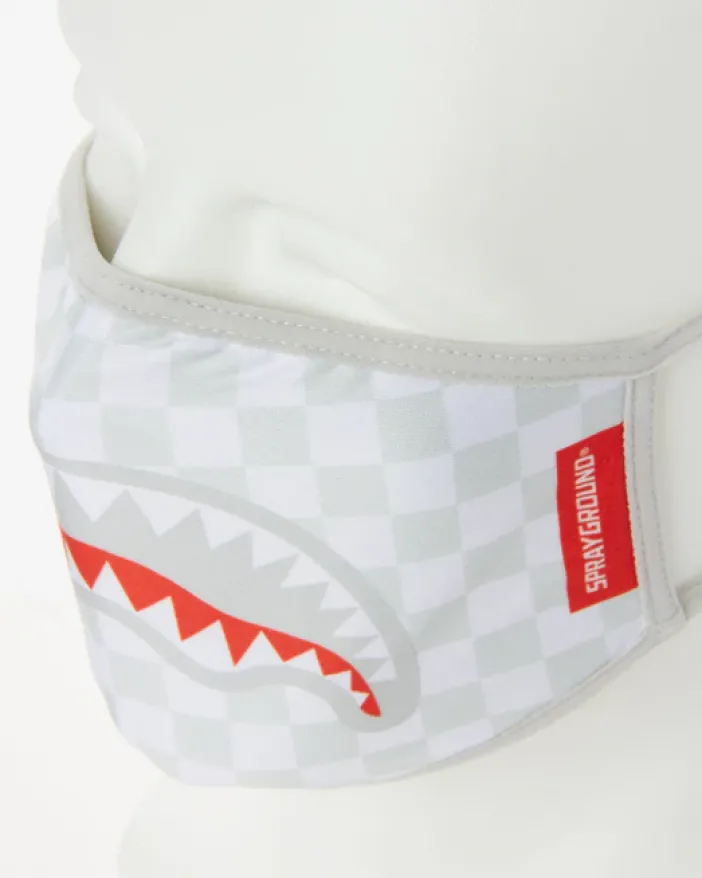 SHARKS IN PARIS (WHITE) FORM-FITTING MASK>SPRAYGROUND Outlet