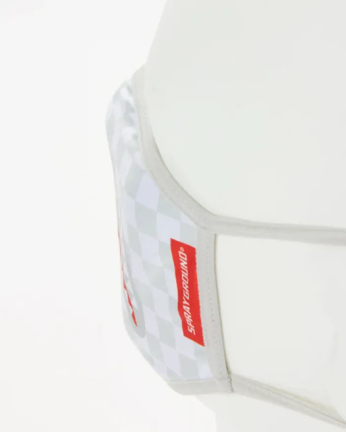SHARKS IN PARIS (WHITE) FORM-FITTING MASK>SPRAYGROUND Outlet