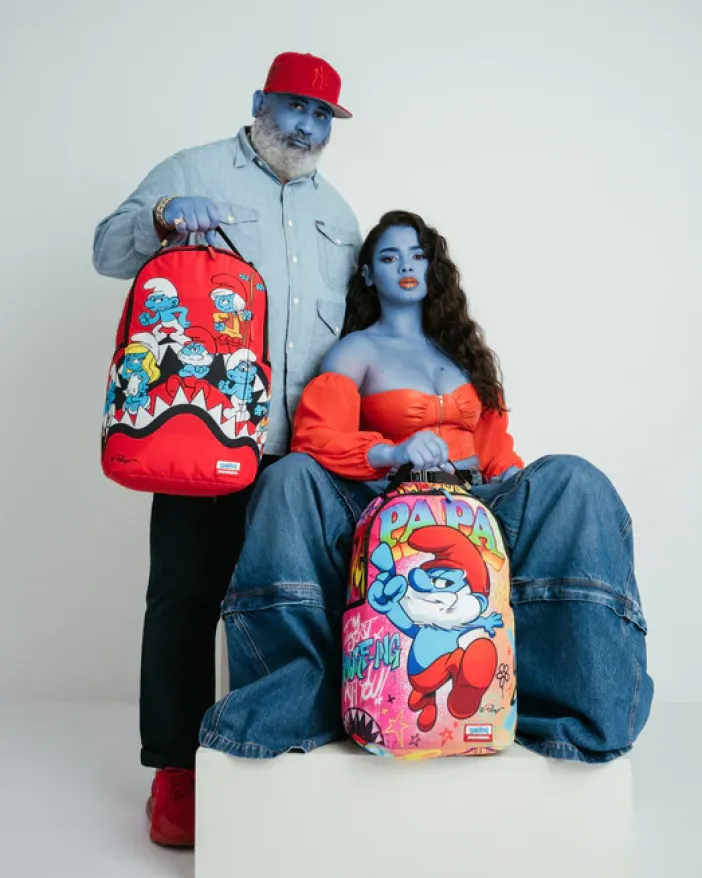 SMURFS SHARK BOUNCE BACKPACK>SPRAYGROUND New