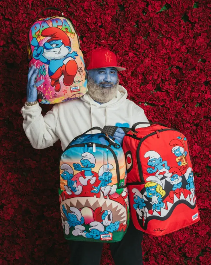 SMURFS SHARK BOUNCE BACKPACK>SPRAYGROUND New