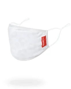 SNOW LEOPARD POLYESTER FACE MASK>SPRAYGROUND