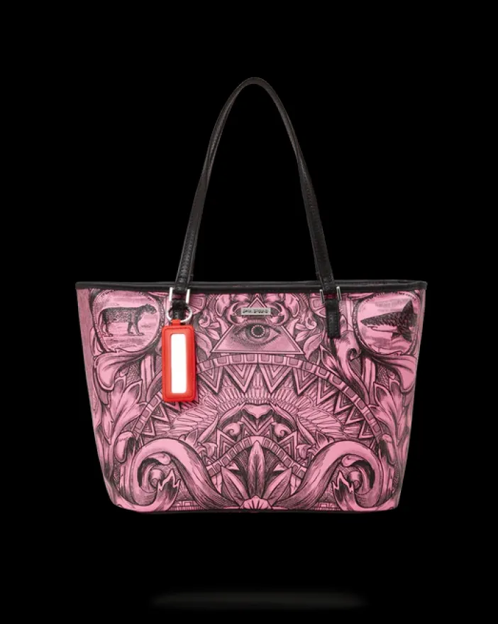 SOCIETY OF SHARKS TOTE>SPRAYGROUND
