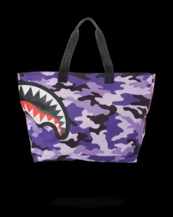 SPLIT CAMO BEACH TOTE><noscript><img width=