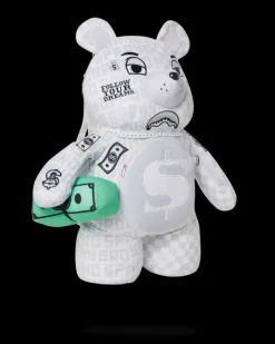 SPLIT THE CHECK (PEARL) MONEYBEAR TEDDYBEAR BACKPACK><noscript><img width=