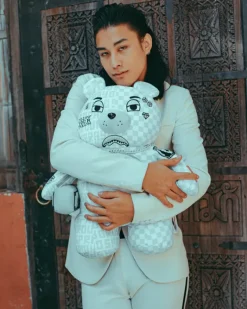 SPLIT THE CHECK (PEARL) MONEYBEAR TEDDYBEAR BACKPACK><noscript><img width=