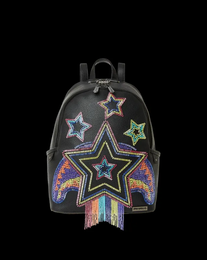 STAR RACER A.I.7 SANDFLOWER COLLAB BEADED SAVAGE BACKPACK>SPRAYGROUND New
