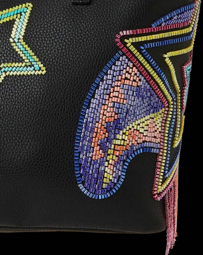 STAR RACER A.I.7 SANDFLOWER COLLAB BEADED TOTE>SPRAYGROUND Hot