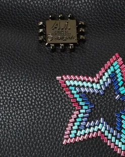 STAR RACER A.I.7 SANDFLOWER COLLAB BEADED TOTE><noscript><img width=