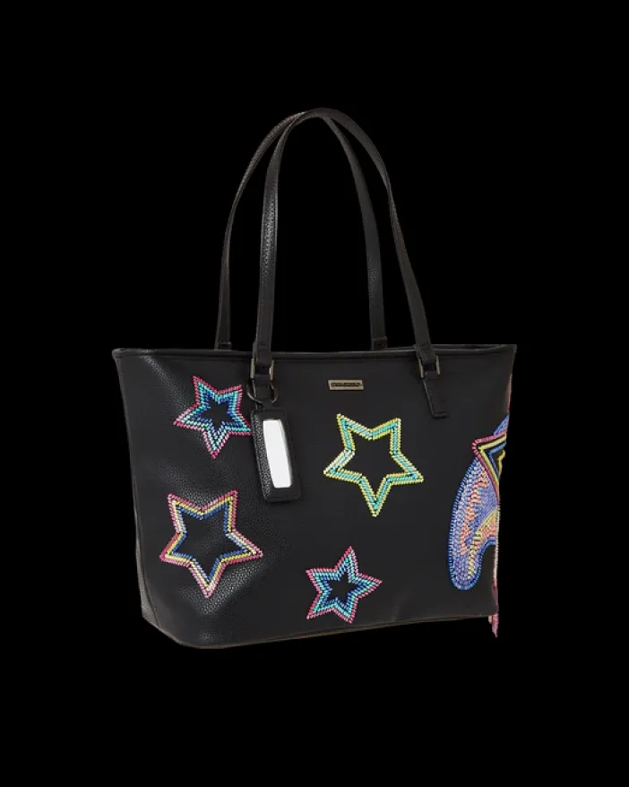 STAR RACER A.I.7 SANDFLOWER COLLAB BEADED TOTE>SPRAYGROUND Hot