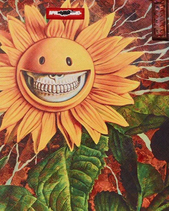 SUNFLOWER GRIN RON ENGLISH COLLAB TOTE>SPRAYGROUND New