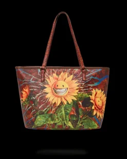SUNFLOWER GRIN RON ENGLISH COLLAB TOTE><noscript><img width=