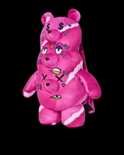 THE 3 HEADED BEAR PLUSH TEDDYBEAR BACKPACK><noscript><img width=