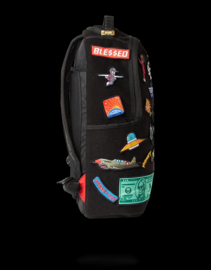 THE 32 REMOVABLE PATCHES VELCRO BACKPACK>SPRAYGROUND Discount