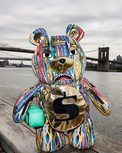THE GOLDEN AGE MONEYBEAR TEDDYBEAR BACKPACK><noscript><img width=