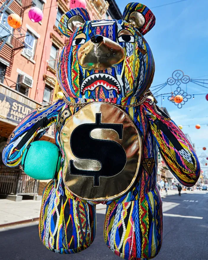 THE GOLDEN AGE MONEYBEAR TEDDYBEAR BACKPACK>SPRAYGROUND Clearance