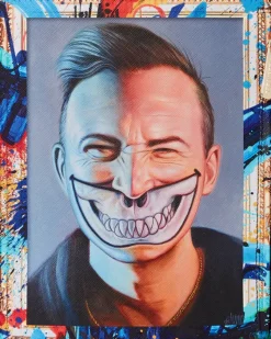 THE RARE DBD GRIN SHARK PORTRAIT BY RON ENGLISH- SUPER LIMITED EDITION><noscript><img width=