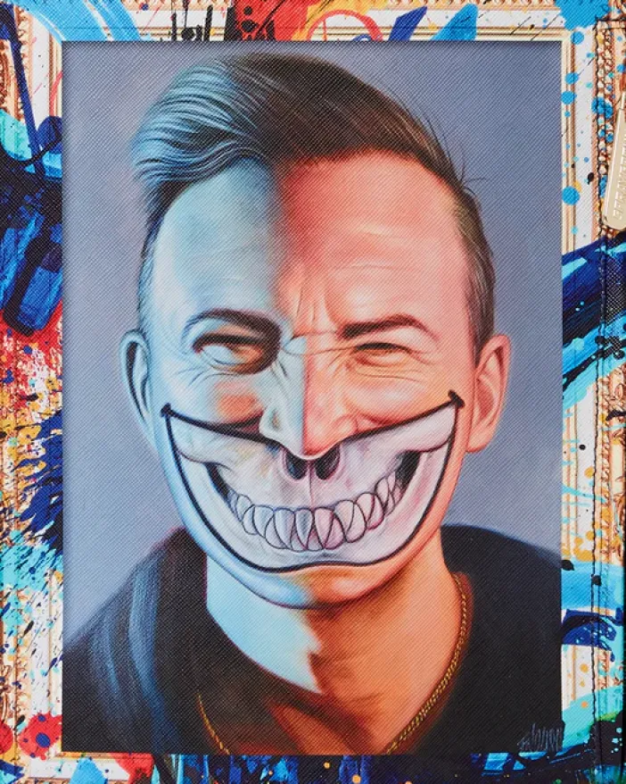 THE RARE DBD GRIN SHARK PORTRAIT BY RON ENGLISH- SUPER LIMITED EDITION>SPRAYGROUND Online