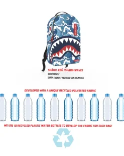 THE SHARK WAVE (made from 100% recycled plastic bottles from the ocean)><noscript><img width=
