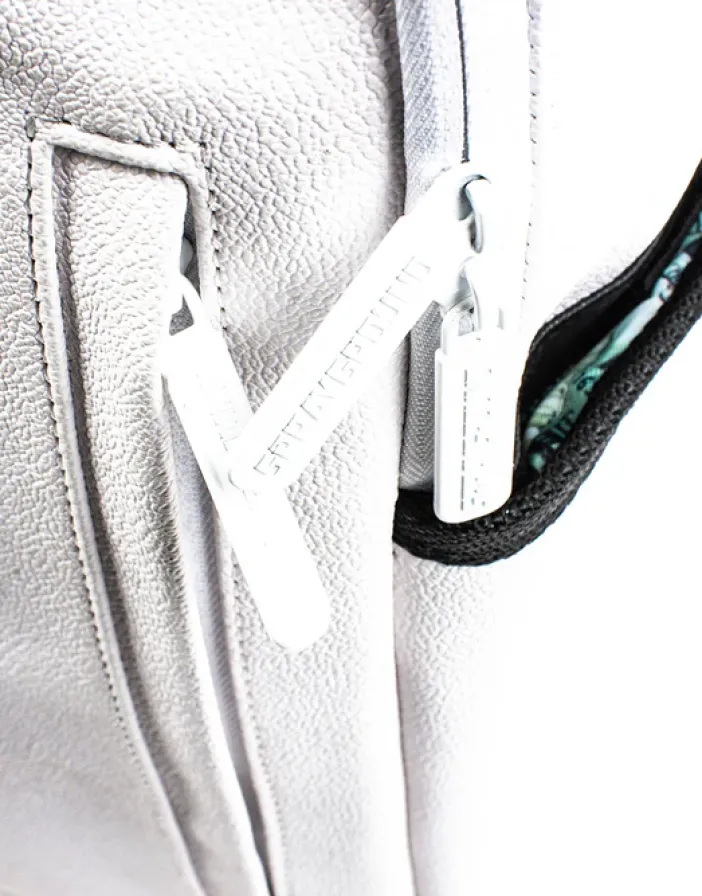 THE DIY WHITE BACKPACK (VEGAN LEATHER u0026 INNER MONEY LINING) u0026 MARKERS INCLUDED>SPRAYGROUND Online