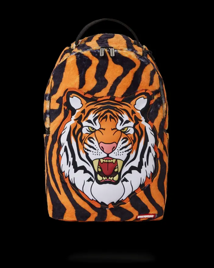 TIGER COZY VELOUR FUR BACKPACK>SPRAYGROUND