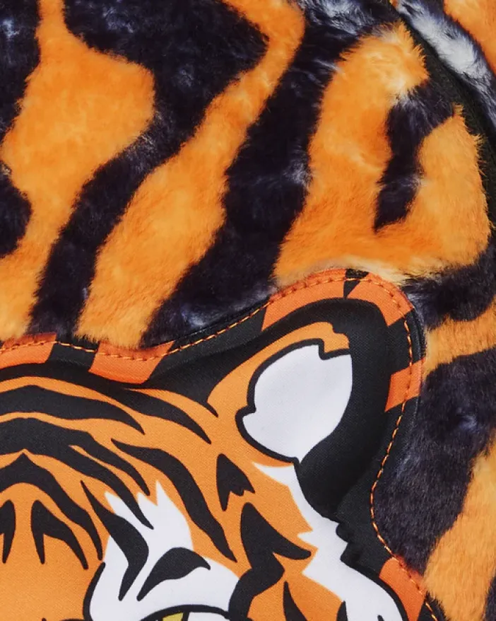 TIGER COZY VELOUR FUR BACKPACK>SPRAYGROUND