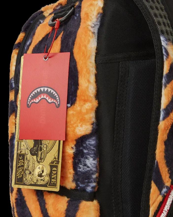 TIGER COZY VELOUR FUR BACKPACK>SPRAYGROUND