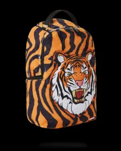 TIGER COZY VELOUR FUR BACKPACK><noscript><img width=